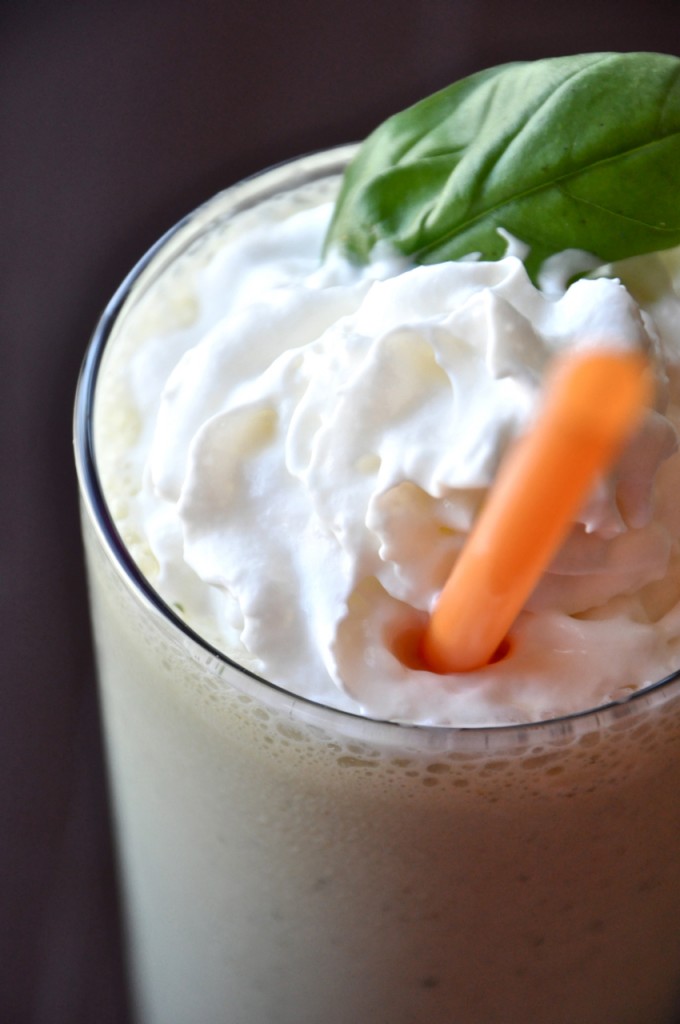 peanut butter basil milkshake 2 Peanut Butter and Basil Milkshake #minimalistbaker