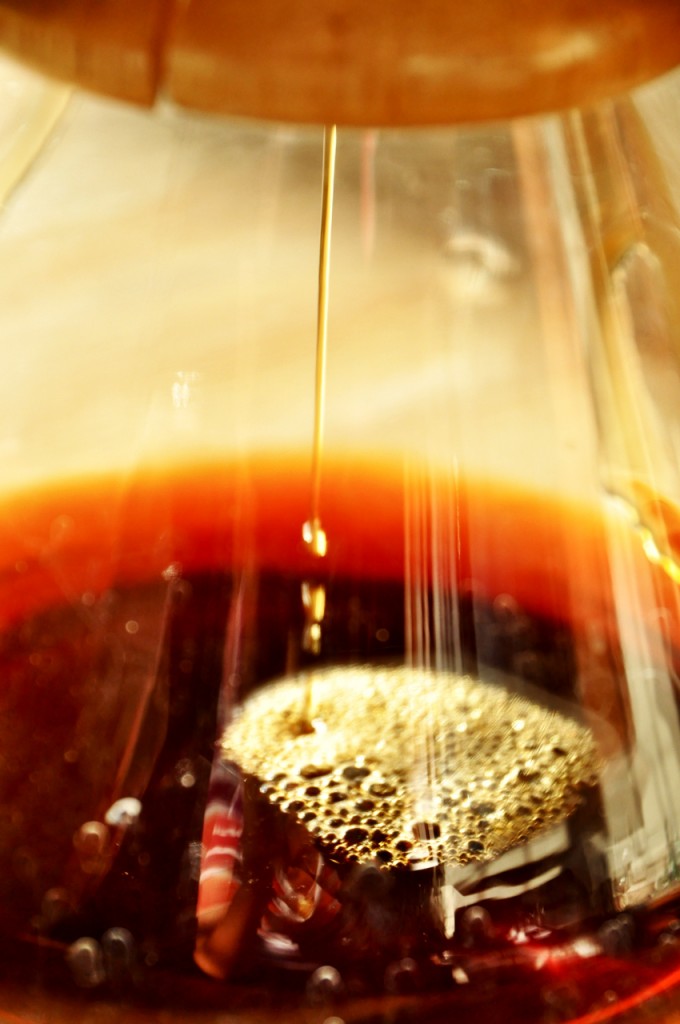 Making cold brew coffee for homemade Frappucinos