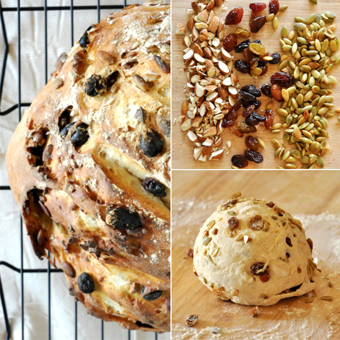Muesli Bread Ingredients Collection of photos showing how to make our homemade Muesli Bread recipe