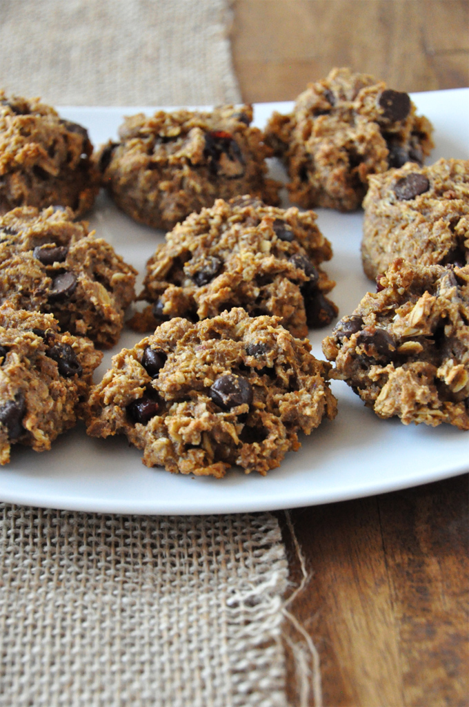 Batch of our Vegan Everything Breakfast Cookies made with pumpkin puree