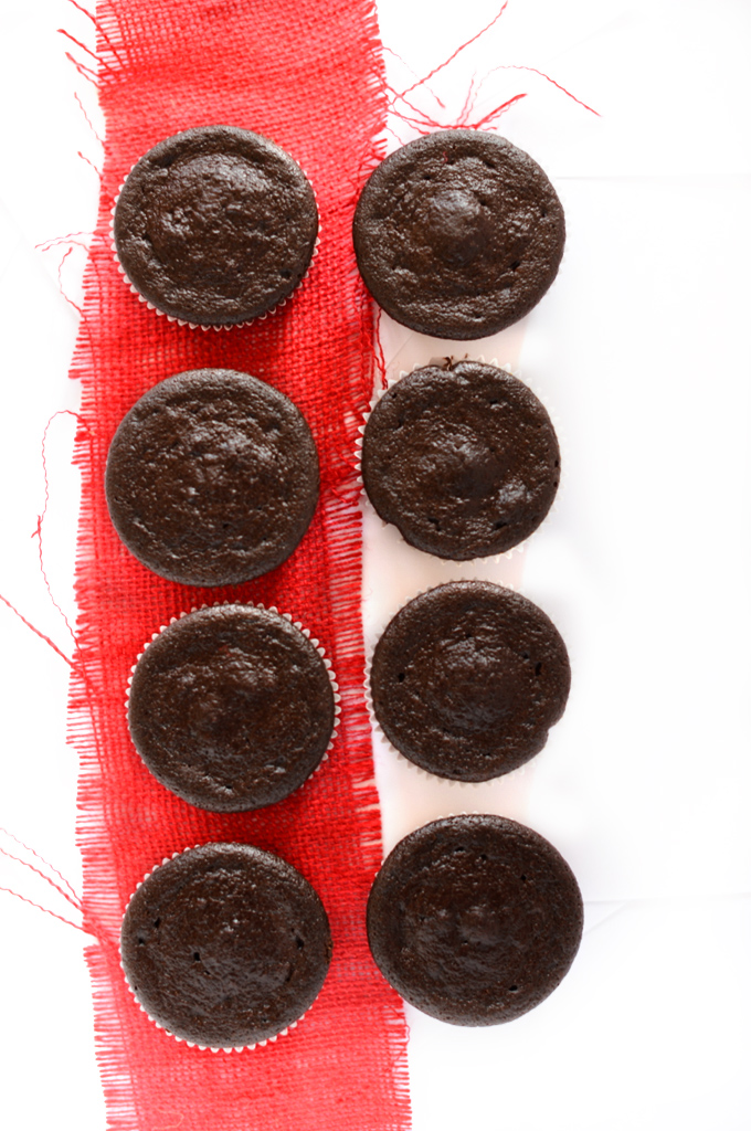 Batch of our homemade delicious Fudgy Beet Cupcakes recipe