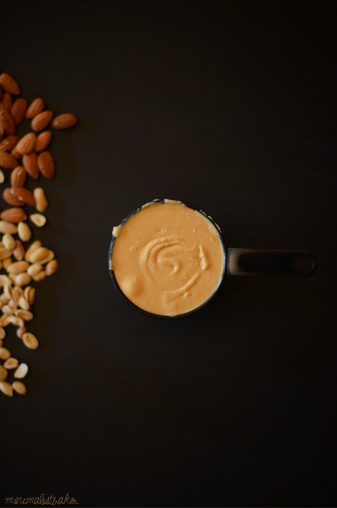 Measuring cup of peanut butter for making Vegan Peanut Butter Patties
