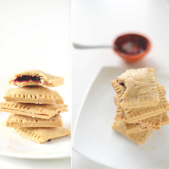 Plate piled high with homemade Vegan Pop Tarts