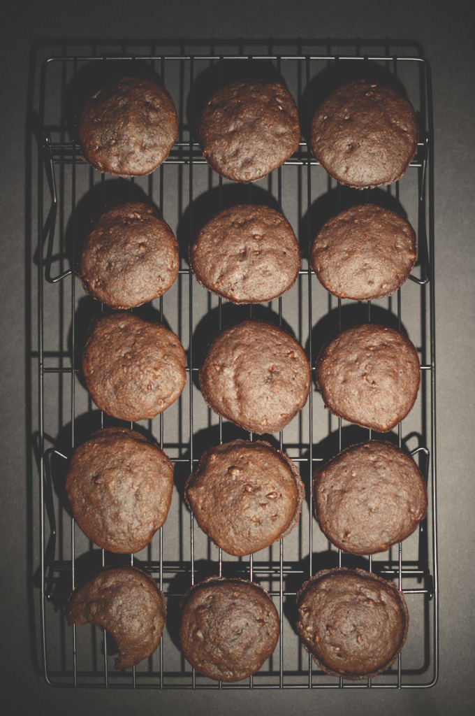 Cooling rack with a batch of our Vegan Chocolate Cake Cookies recipe