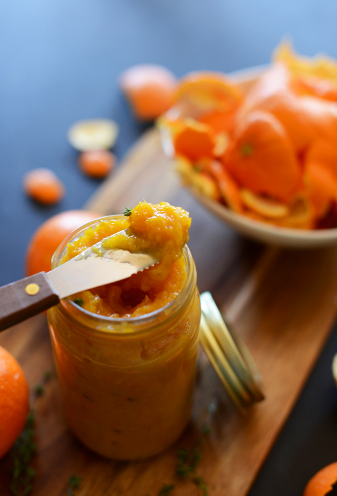 Jar of our rustic Orange Thyme Jar recipe