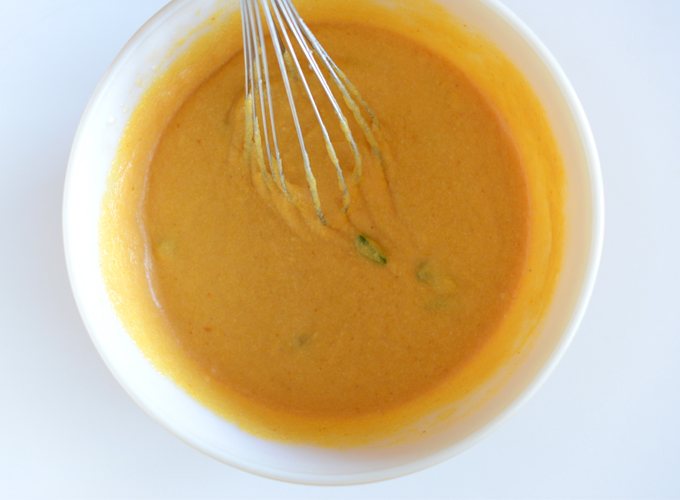 Whisking Gluten-Free Jalapeno Cornbread batter