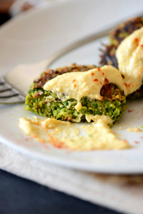Plate of our healthy homemade gluten-free vegan falafel recipe