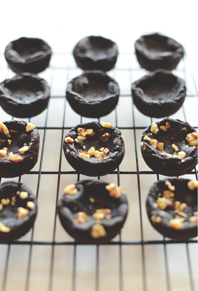 Batch of our Vegan Gluten-Free Black Bean Brownies on a cooling rack