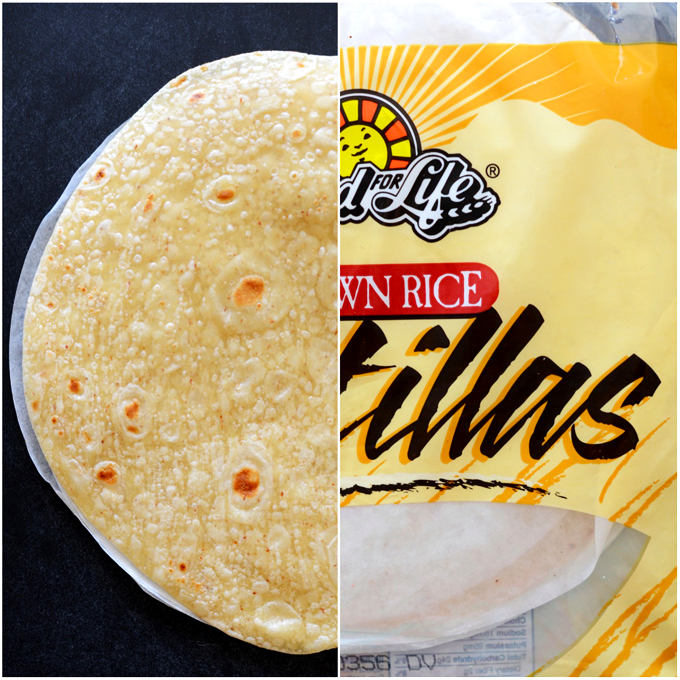 Brown rice tortillas for making our gluten-free tostada recipe