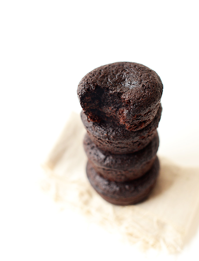 Stack of Vegan Brownies for a simple dessert