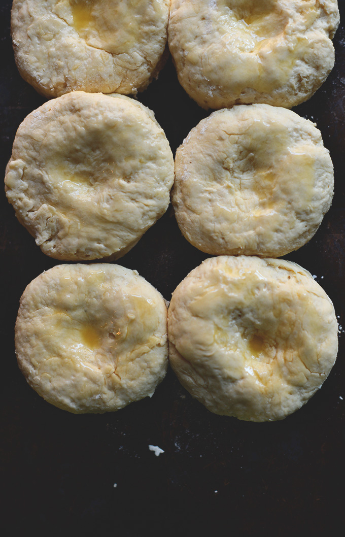 Batch of Vegan Biscuits ready to go in the oven