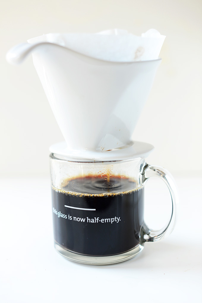 Making drip coffee