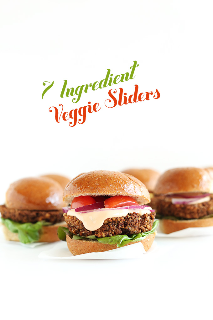 7-Ingredient Veggie Sliders! #minimalistbaker