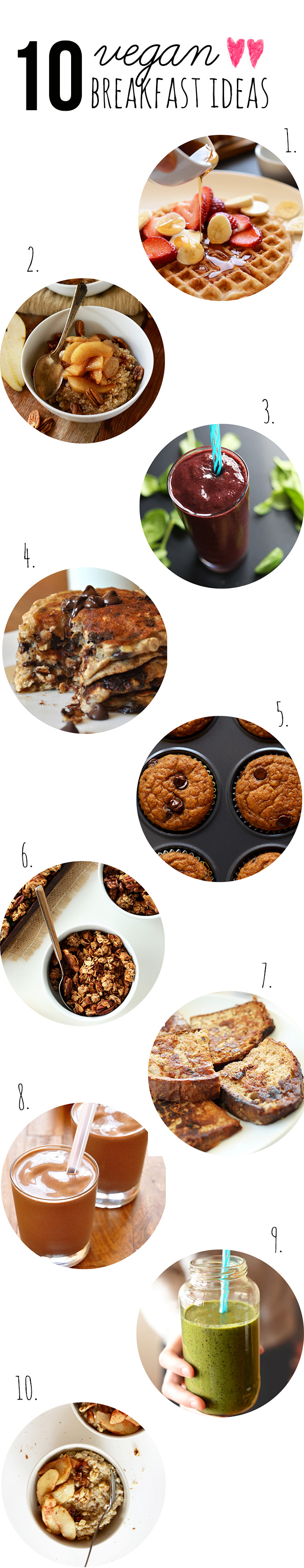10 Vegan Breakfast Ideas! #vegan #breakfast