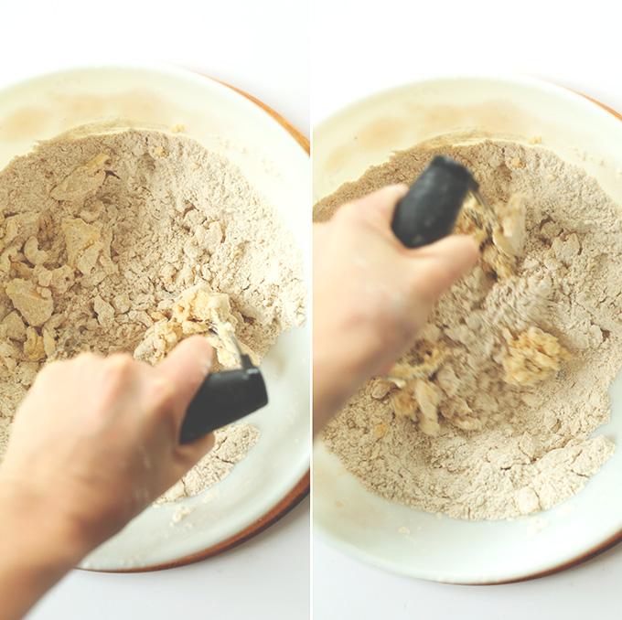 Using a pastry cutter to make the dough for Easy Whole-Grain Pop Tarts