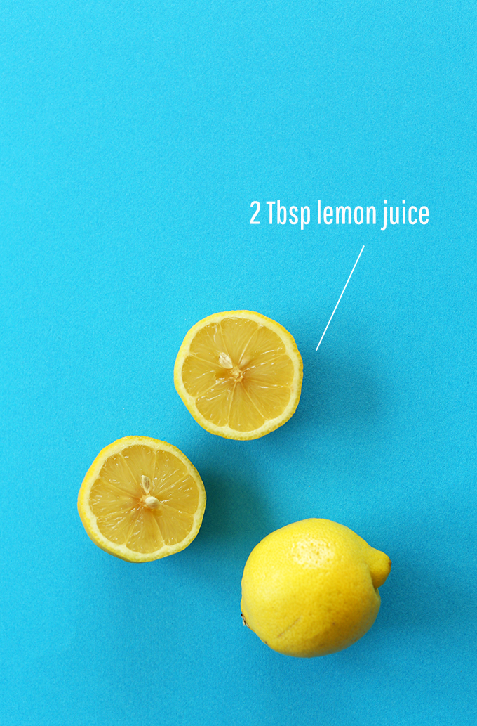 Fresh lemon for making homemade hummus