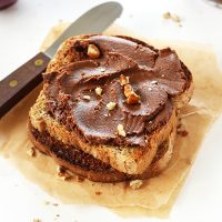 Slices of toast topped with homemade Brownie Batter Spread