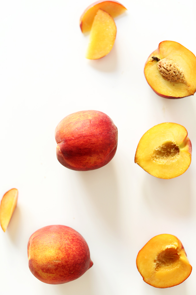 Fresh peaches for making our Peach Iced Tea recipe