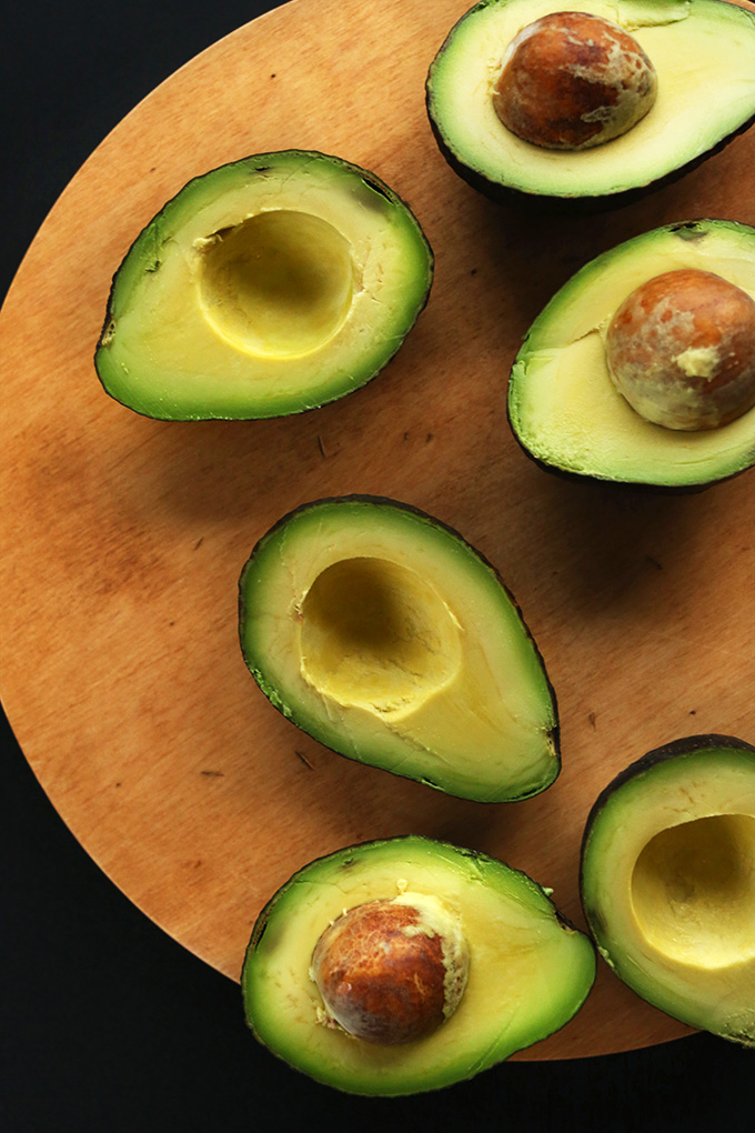 Fresh avocados for making vegan Chocolate Avocado Pudding