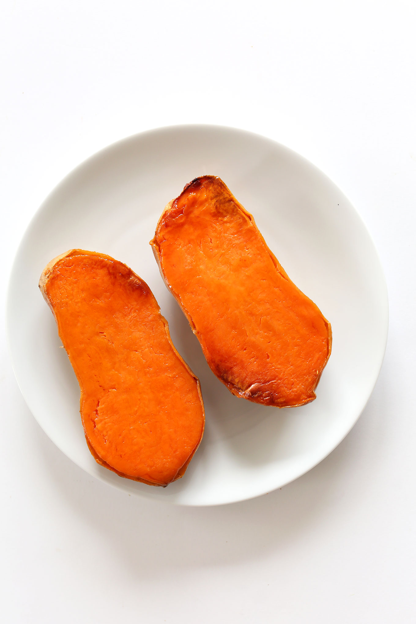 Freshly roasted sweet potatoes for making Sweet Potato Pie Oats