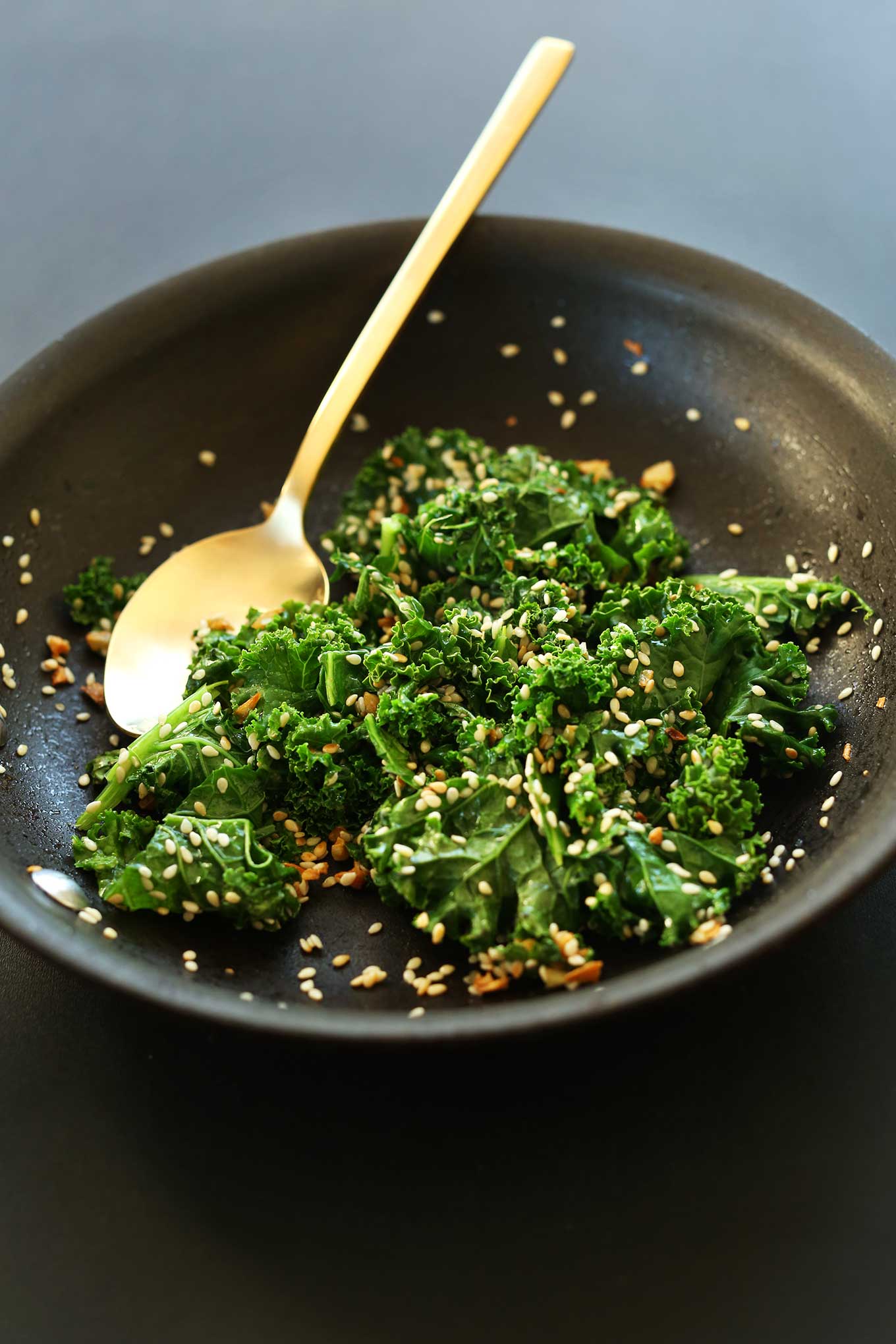 Pan of Kale Sesame Saute