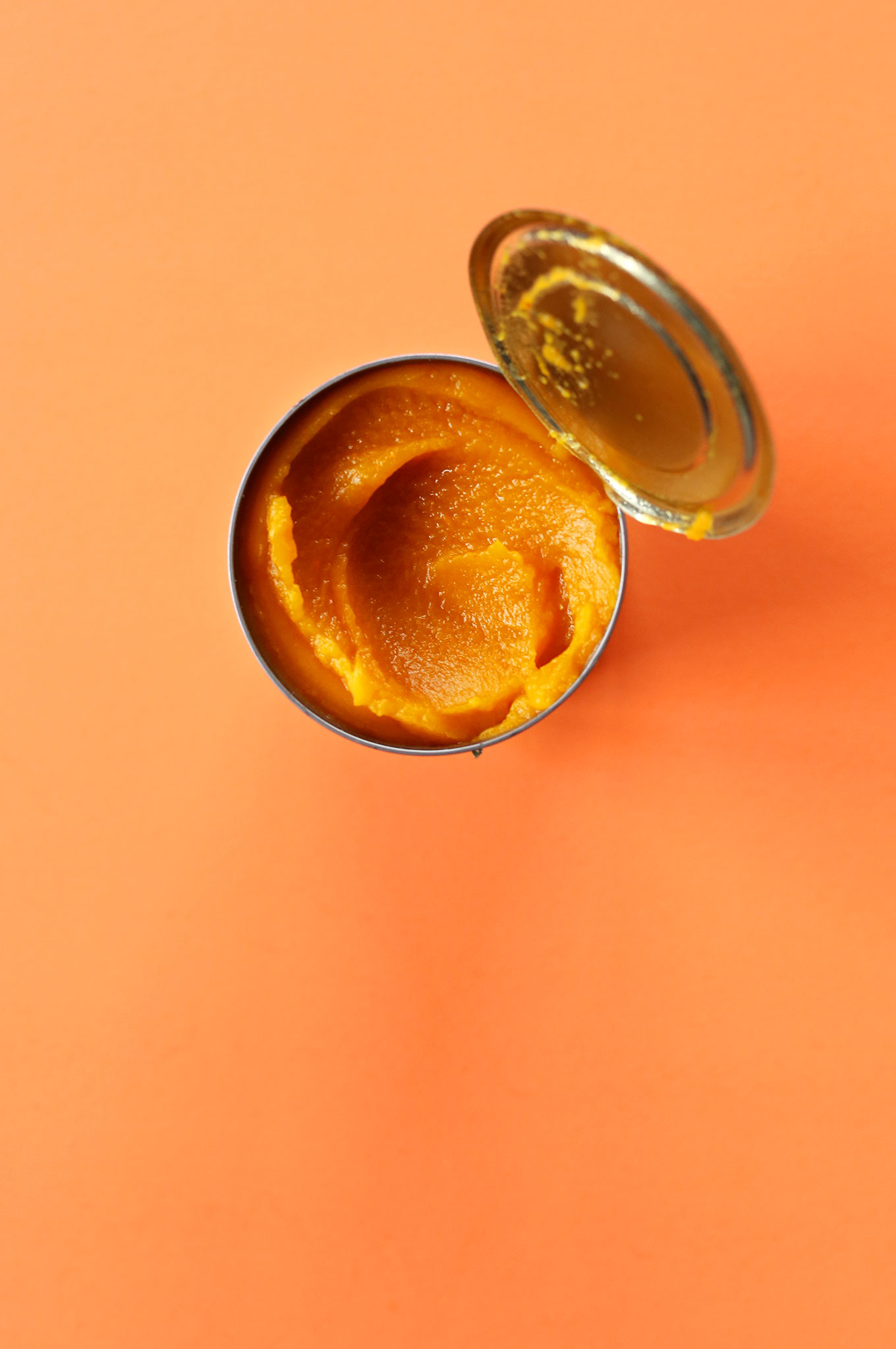 Can of pumpkin puree for making fall recipes