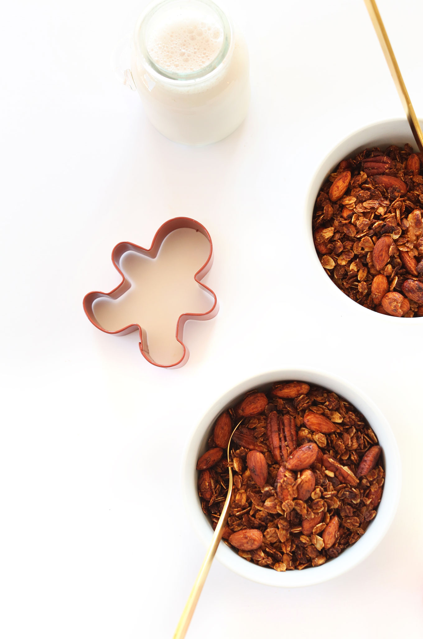 Bowls of our delicious Gingerbread Granola recipe