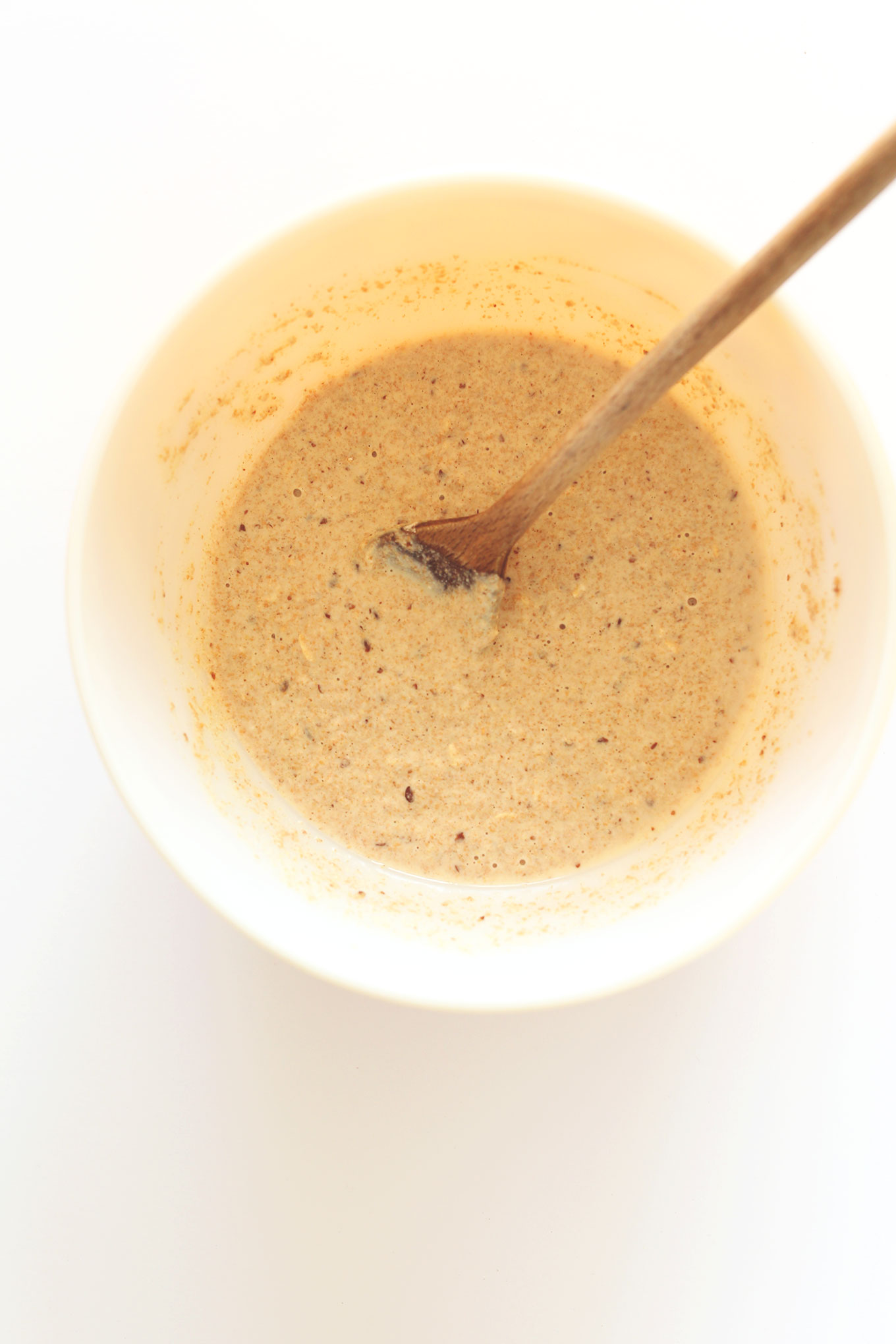 Bowl of Whole Grain Vegan Pancake batter