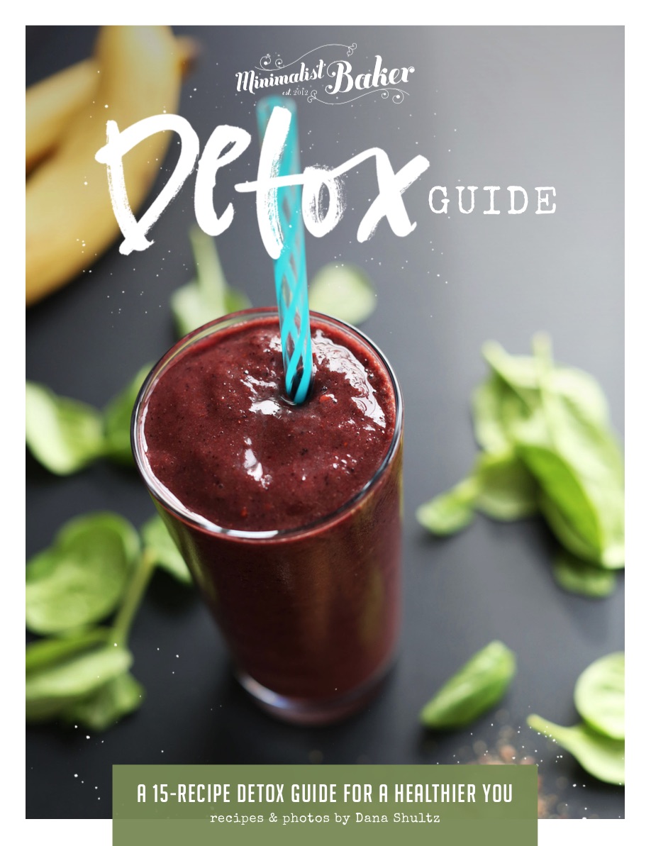 Cover photo for our gluten-free vegan Detox Guide