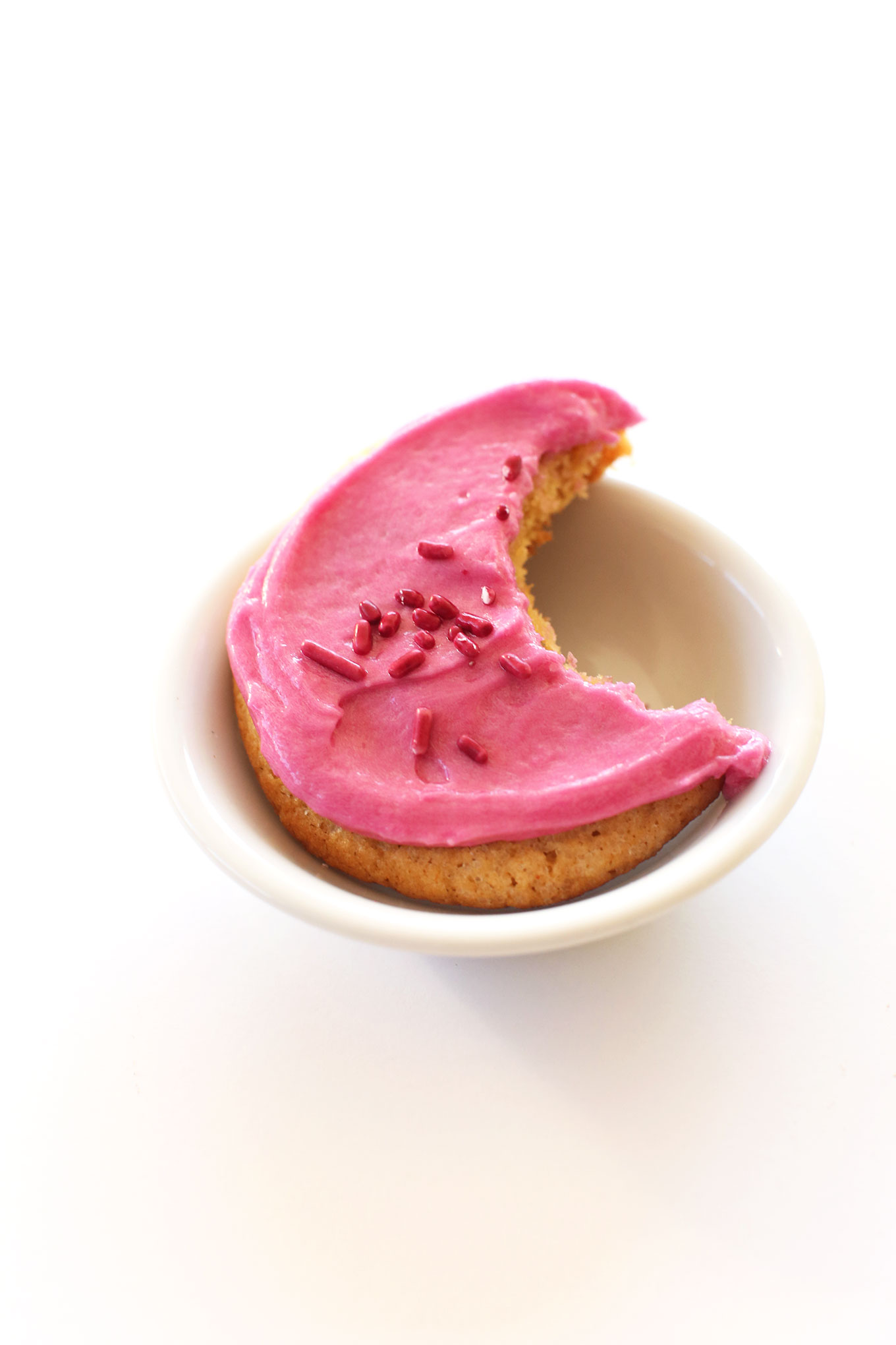 Simple and delicious Vegan Sugar Cookie resting on a dish