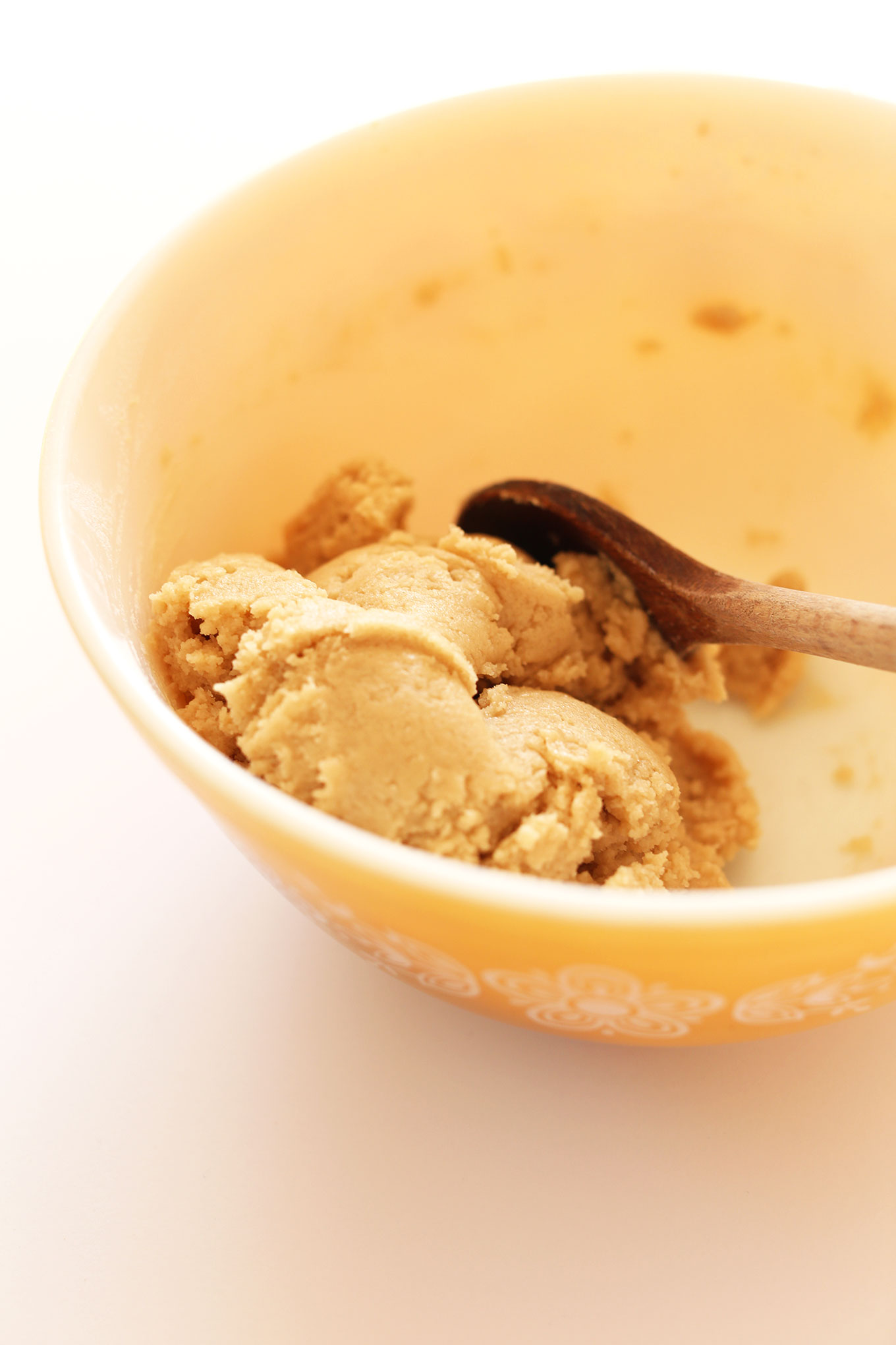 Stirring Vegan Sugar Cookie dough 