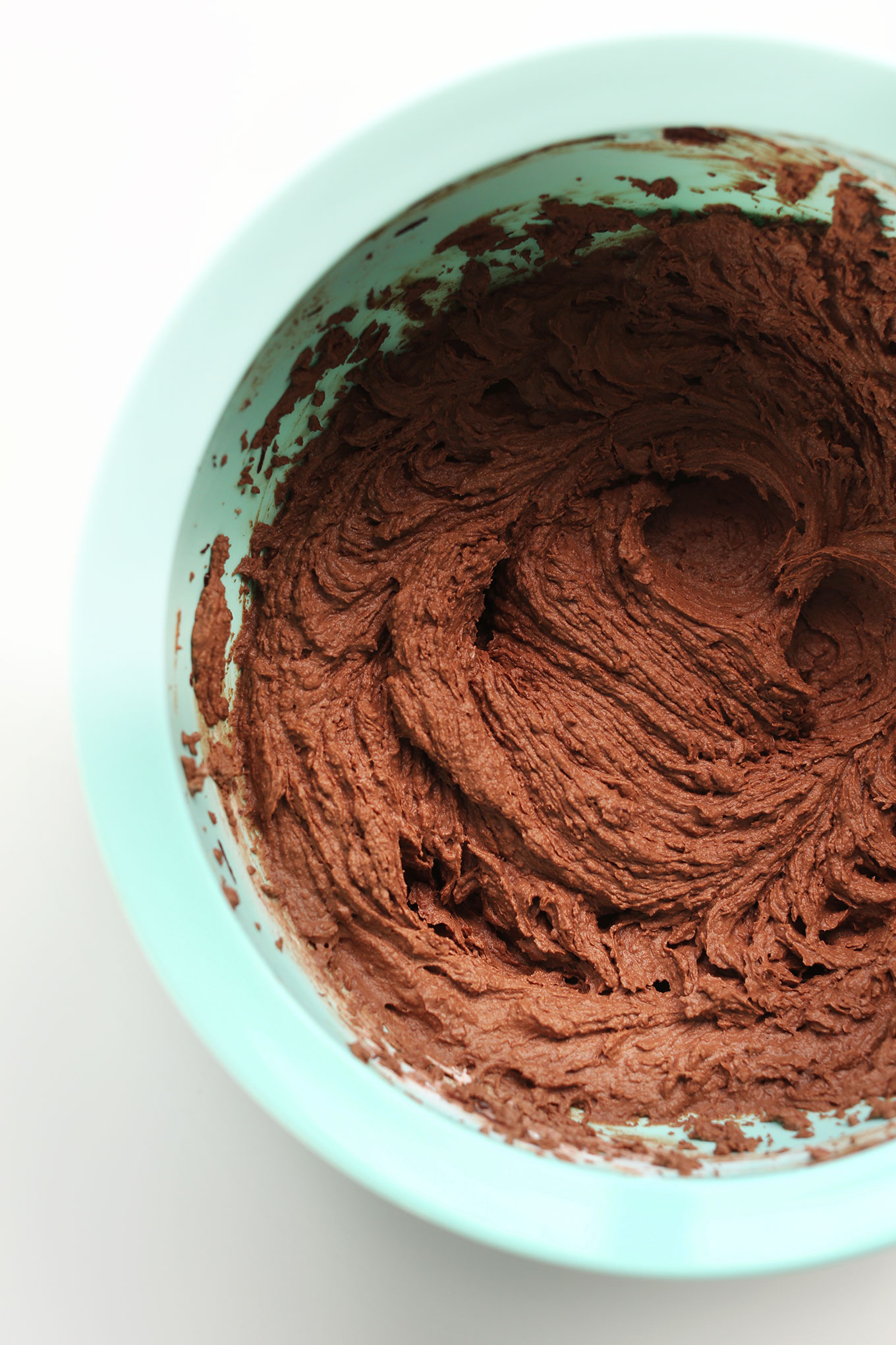 Freshly whipped Vegan Dark Chocolate Peppermint Mousse