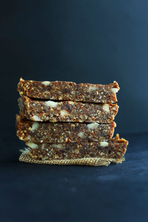 Stack of our Copycat Apple Pie Lara Bar recipe