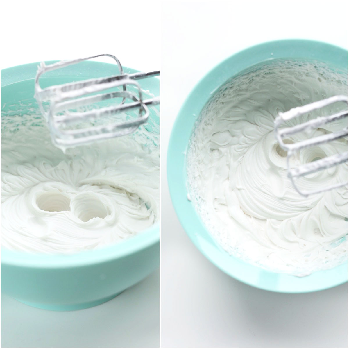 Mixing bowl filled with freshly whipped Coconut Whipped Cream
