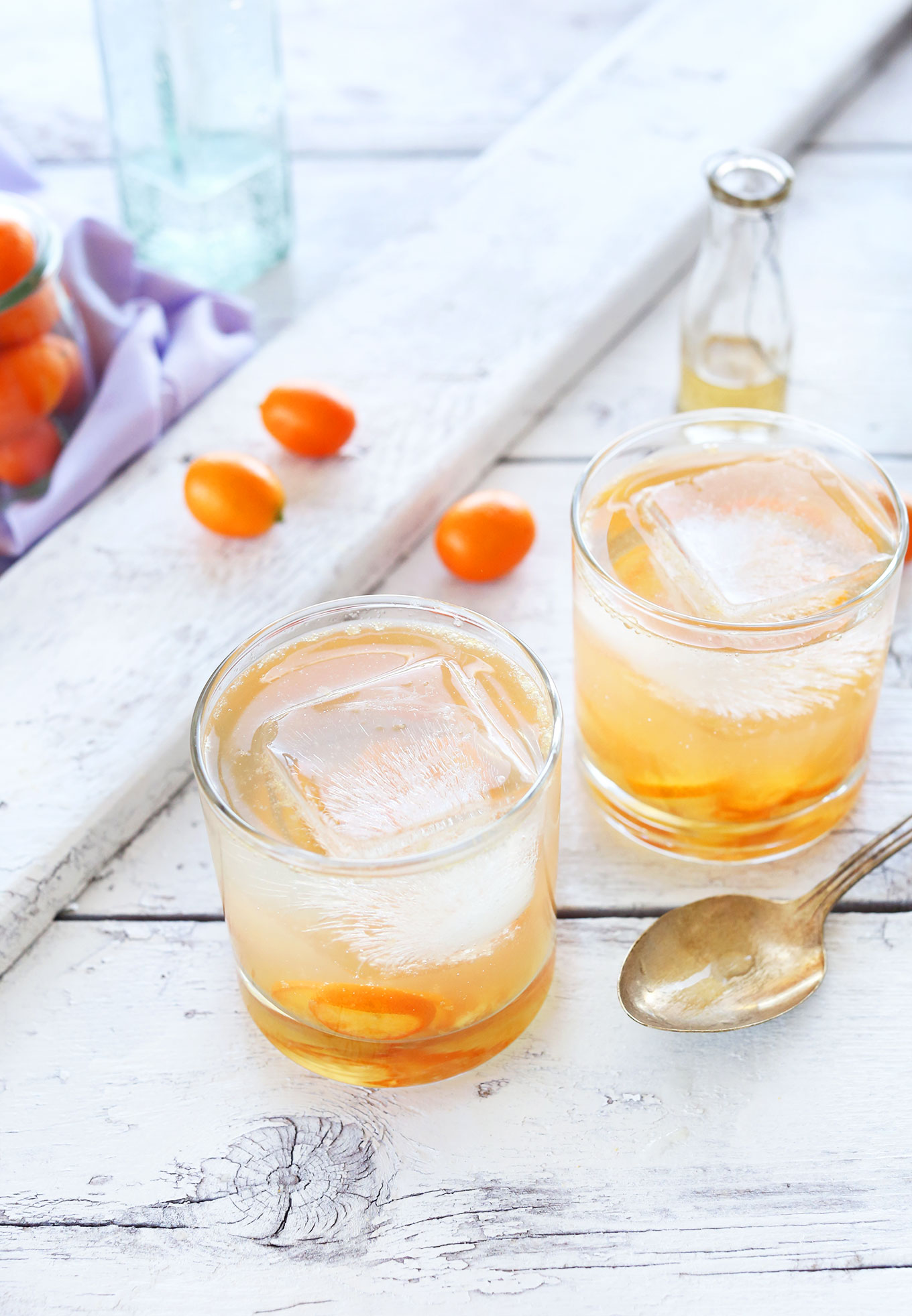 Two glasses of our All Natural Gin and Tonic recipe for the perfect spring drink