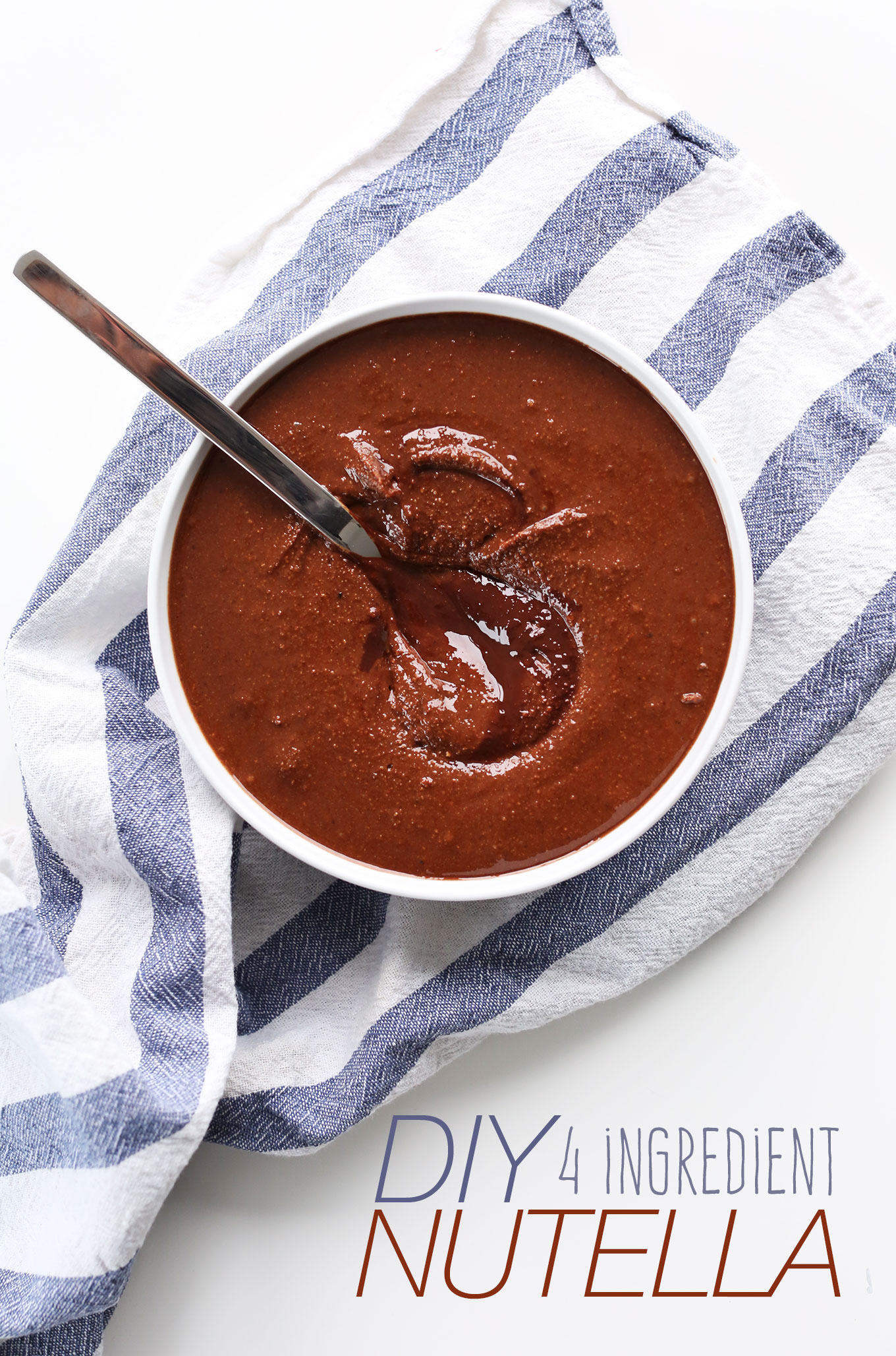 Bowl of our delicious homemade vegan Nutella