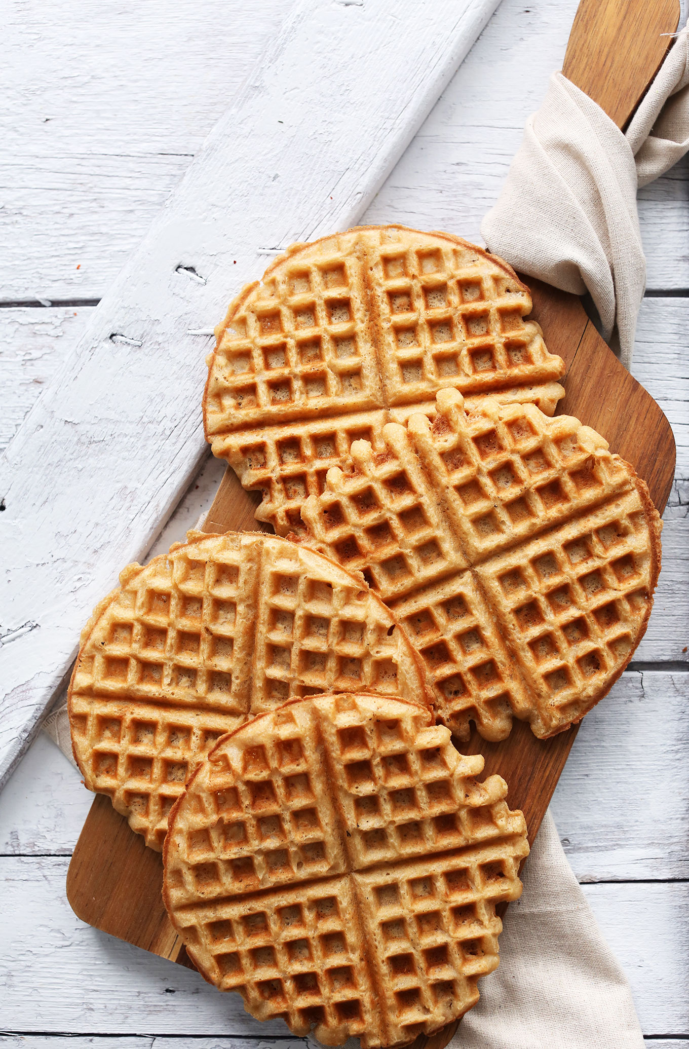 Easy homemade Yogurt Waffles that are vegan and gluten-free