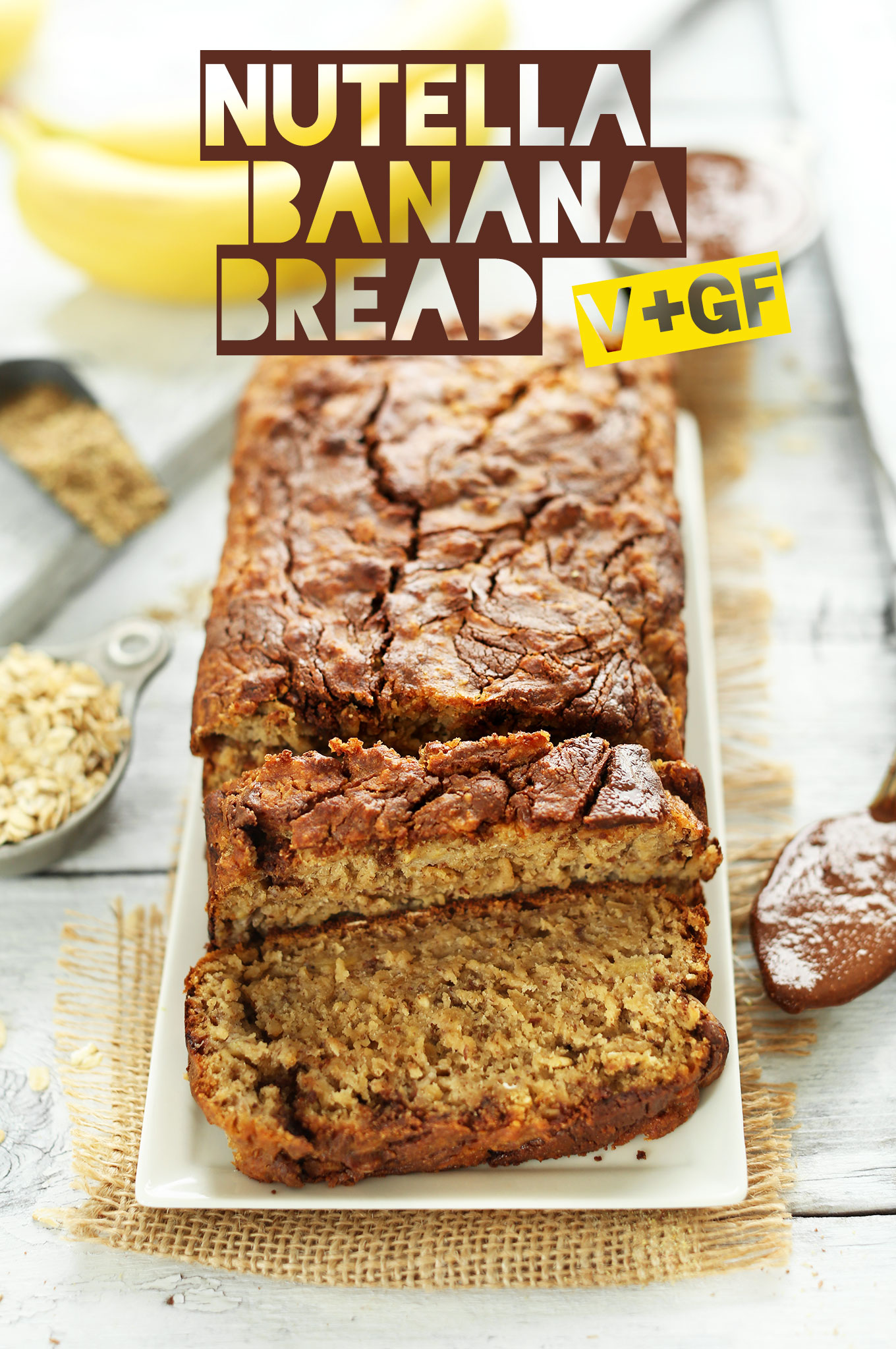 1-Bowl VEGAN Nutella Banana Bread! #vegan #glutenfree #minimalistbaker