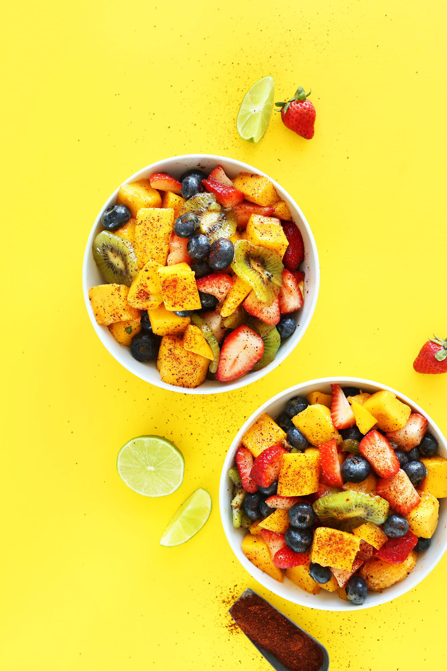 Bowls of our irresistible Spicy Fruit Salad