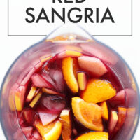 Pitcher of easy red sangria