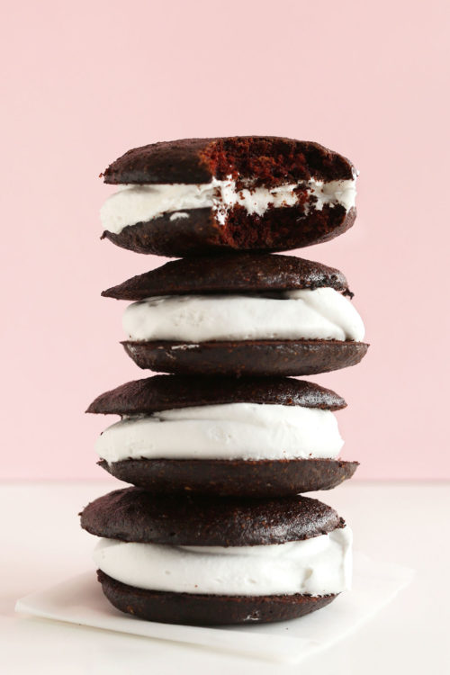 Stack of Whoopie Pies for a delicious gluten-free vegan dessert