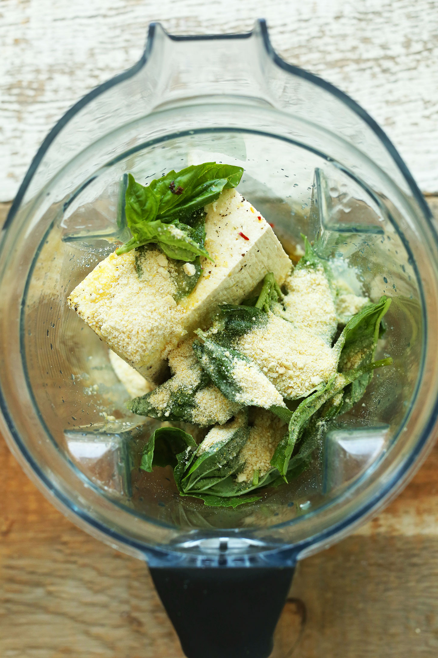 Making easy tofu ricotta in a blender