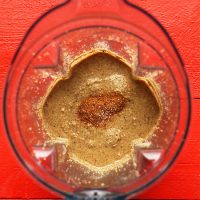 Cinnamon in a blender of our homemade Hazelnut Butter recipe