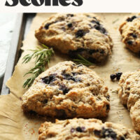 Image of coconut oil blueberry scones