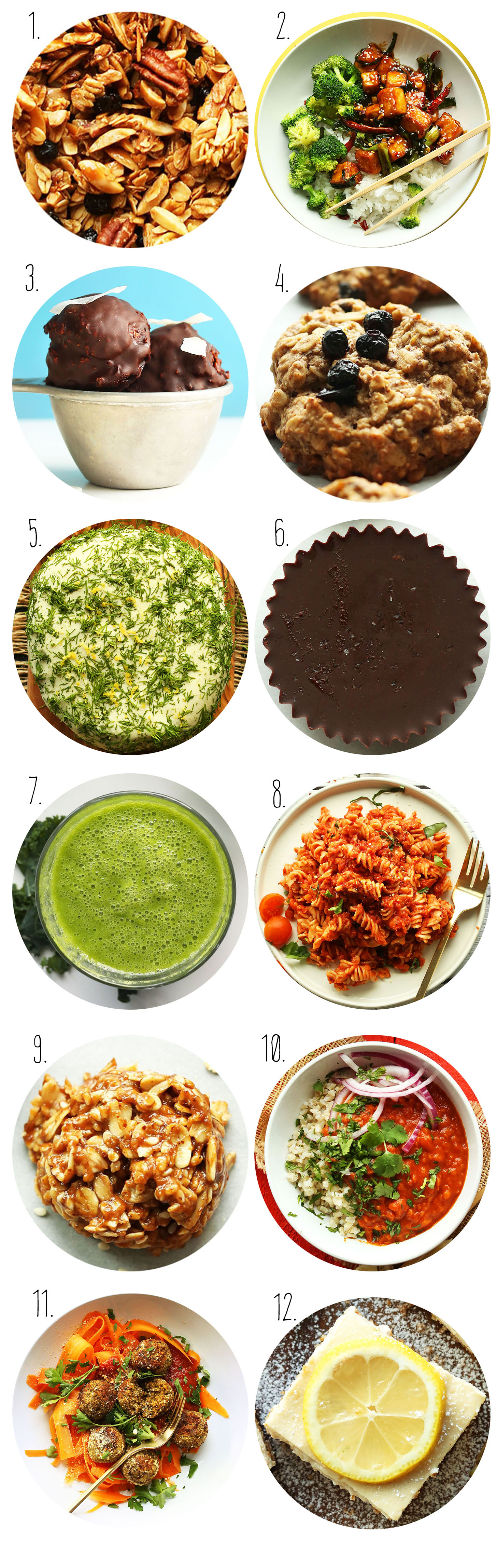 Collection of recipe photos for our best of February 2016 post