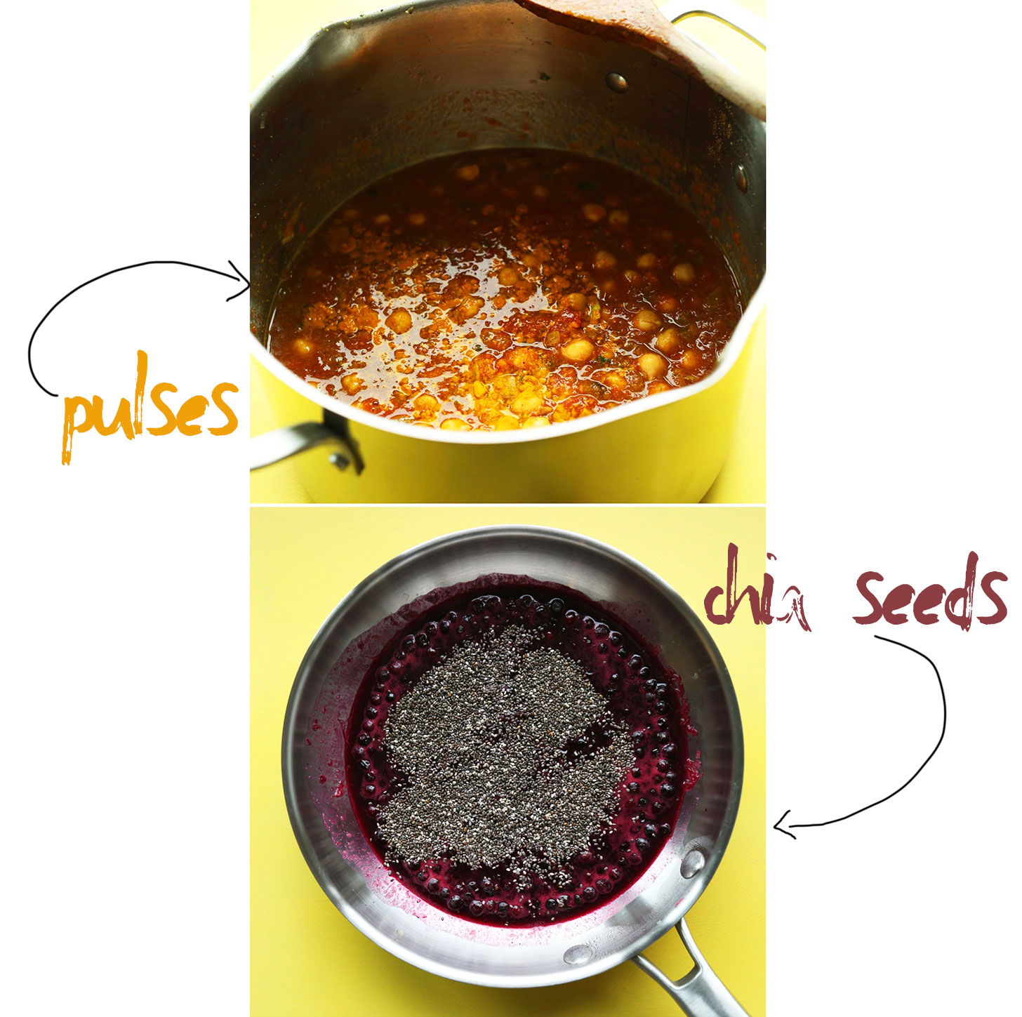 Chana Masala and Berry Compote photos to highlight what we are craving for March 2016