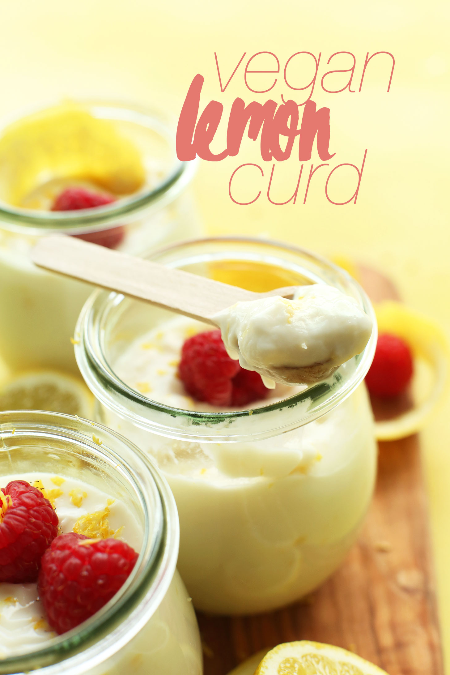 Grabbing a spoonful of our naturally-sweetened vegan lemon curd
