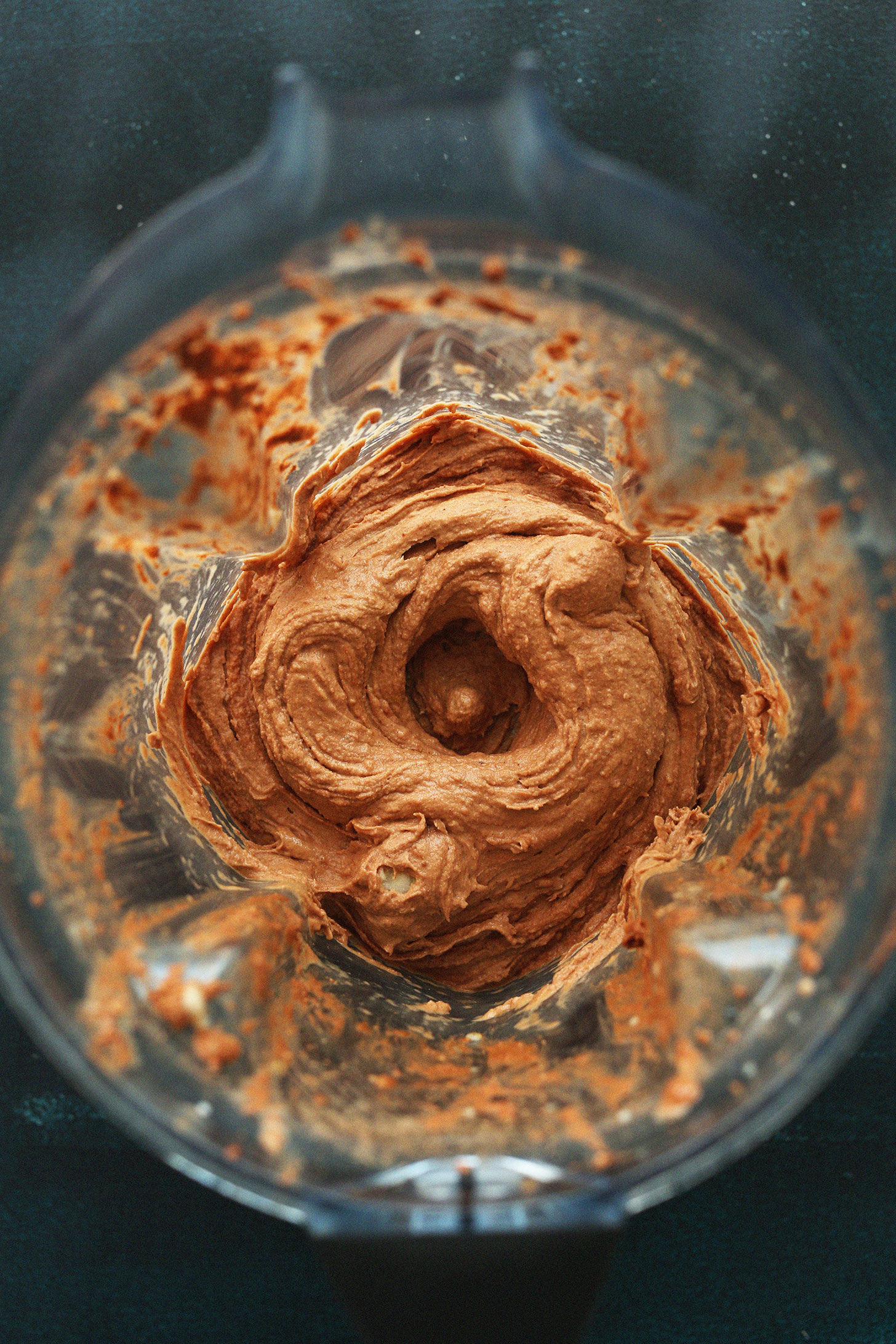 Blender with our freshly blended Banana Split Smoothie recipe