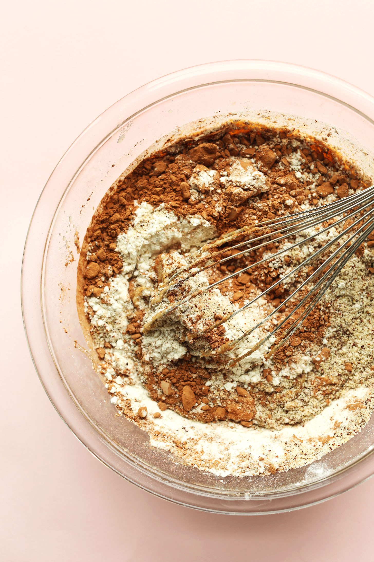Whisking together ingredients for gluten-free vegan Whoopie Pie S'Mores