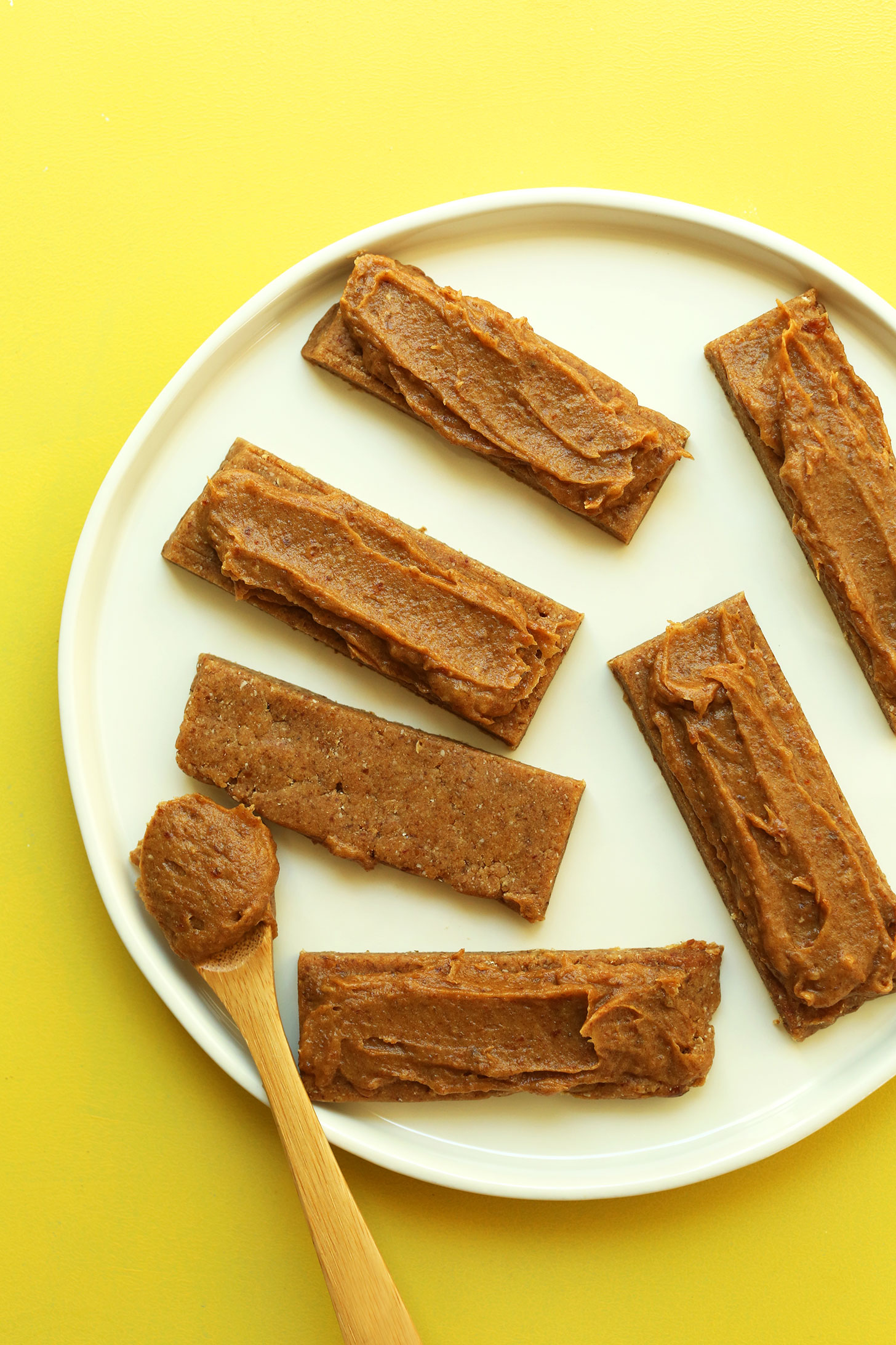 Plate filled with the insides of our gluten-free Vegan Milky Ways recipe